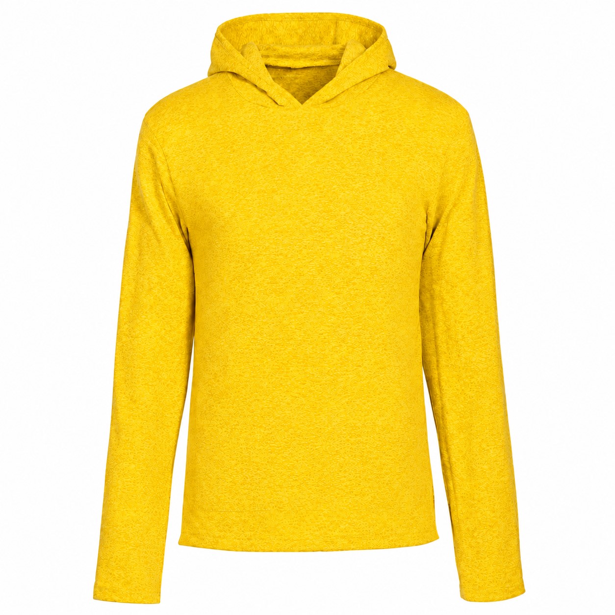 Lightweight Tri Blend Jersey Hoodie — Yellow