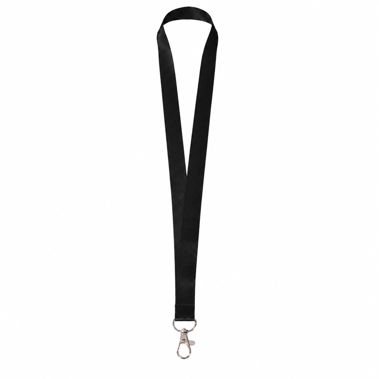 Recycled RPET Badge Lanyard — Black