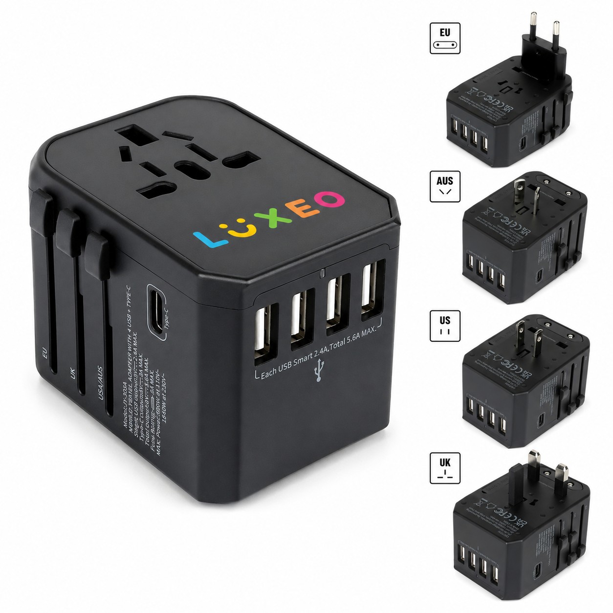Zippered Case World Travel Adapter