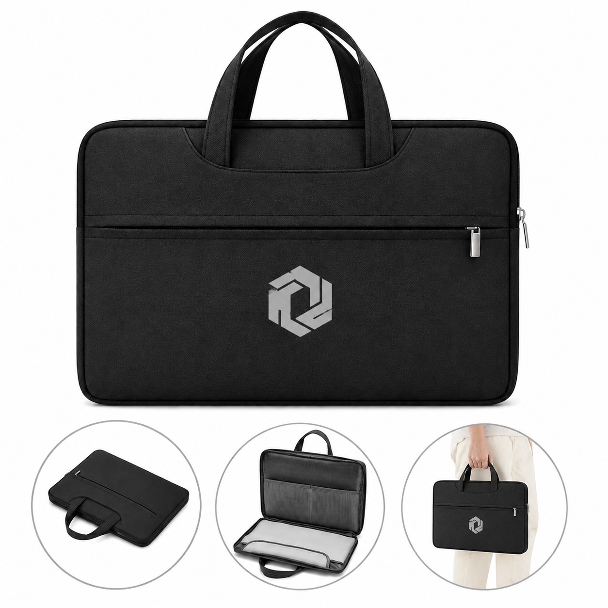Polyester Dual Handle Computer Bag — view 1