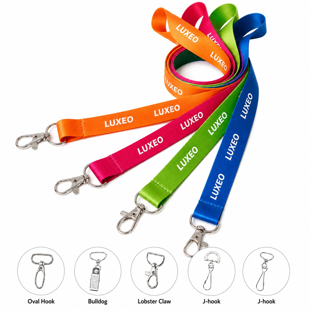 Wide Polyester Credential Lanyard