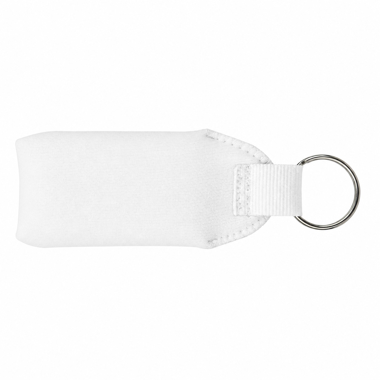 Floating Neoprene Key Fob Ring — White