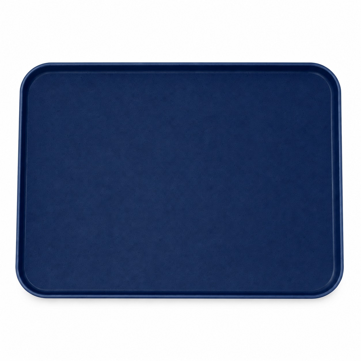 Large Reusable Plastic Serving Tray — Dark Blue