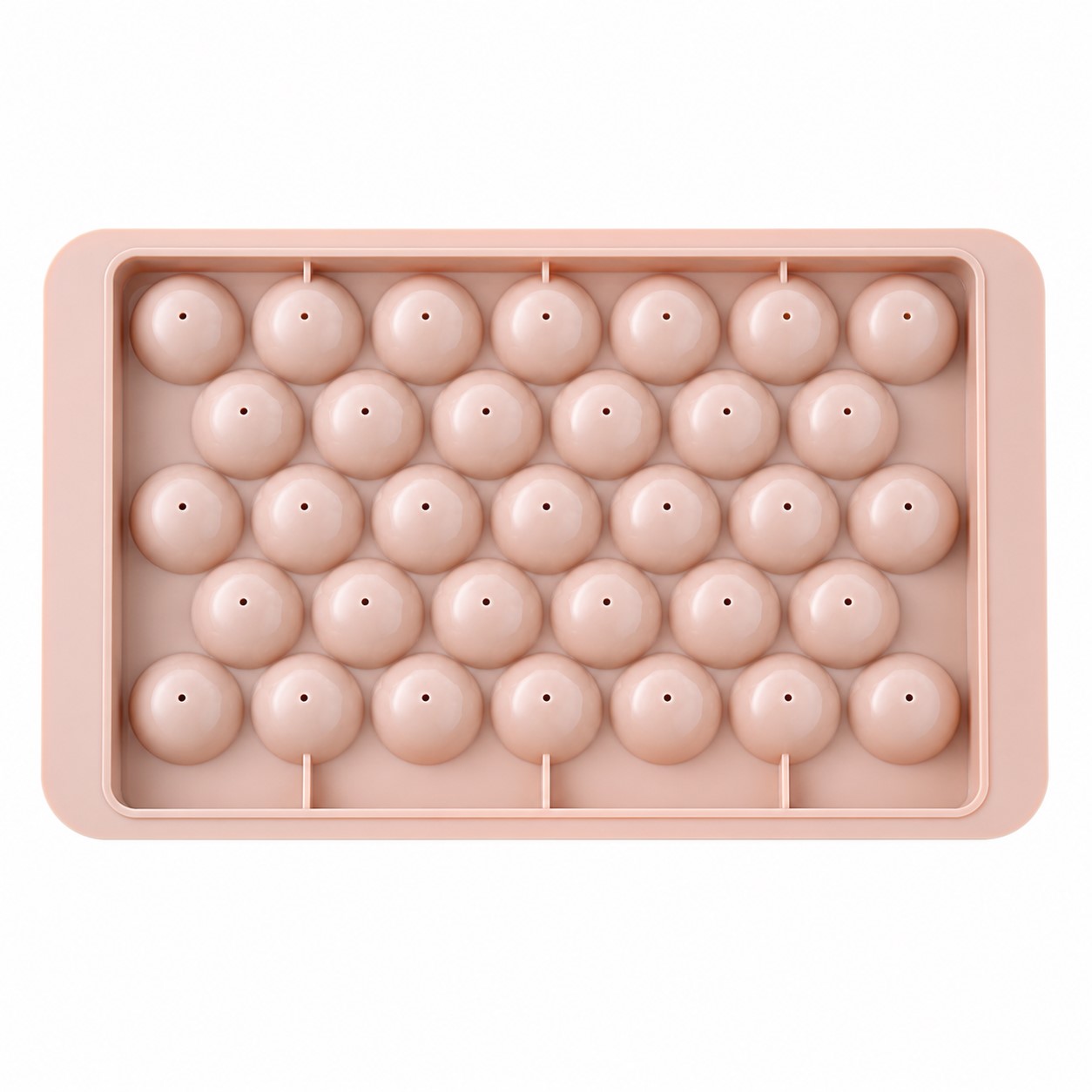 Flexible Silicone Round Ice Tray — view 2