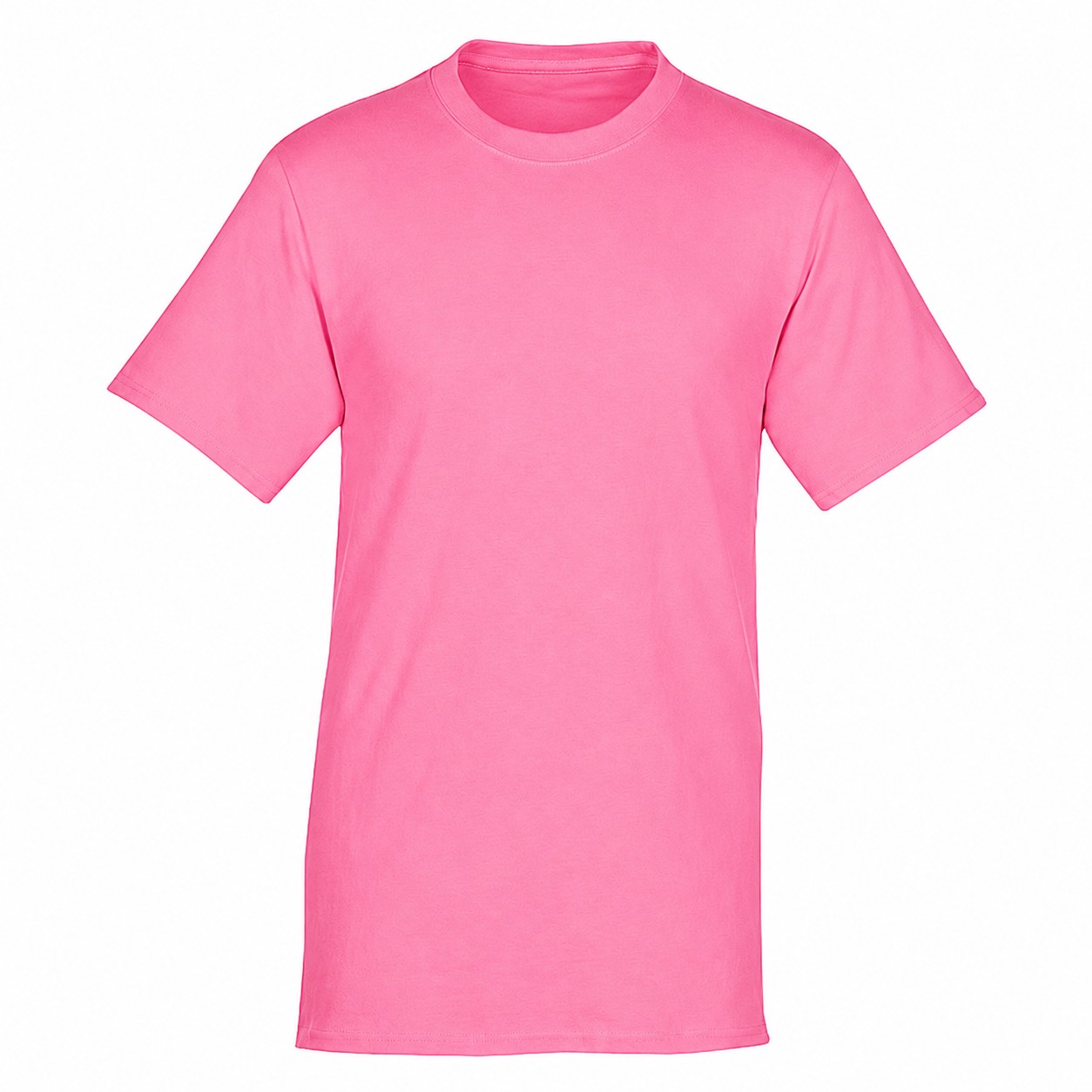 5.4-Ounce Cotton Crewneck Shirt — Pink