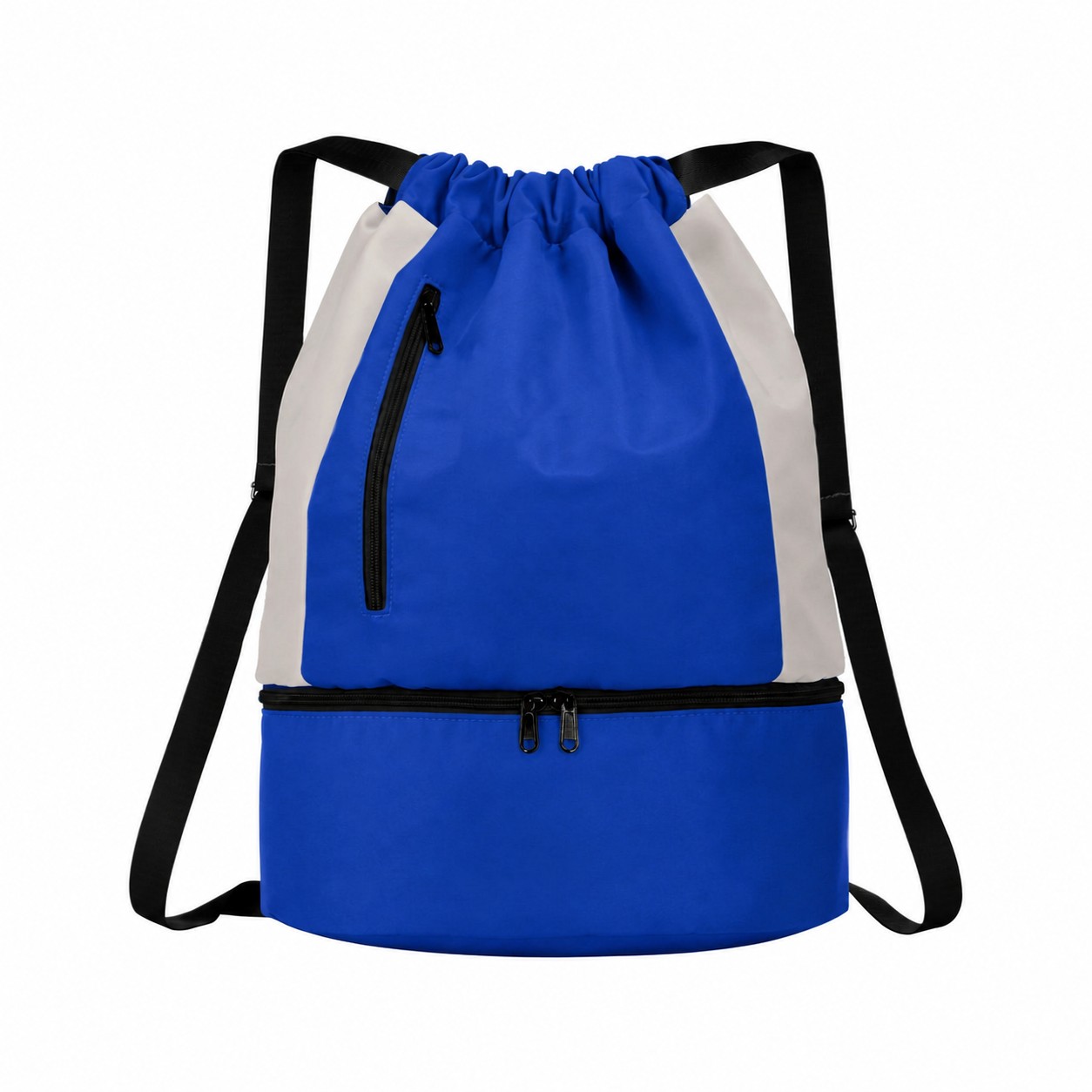 Nylon Zippered Storage Backpack Cooler — Royal Blue