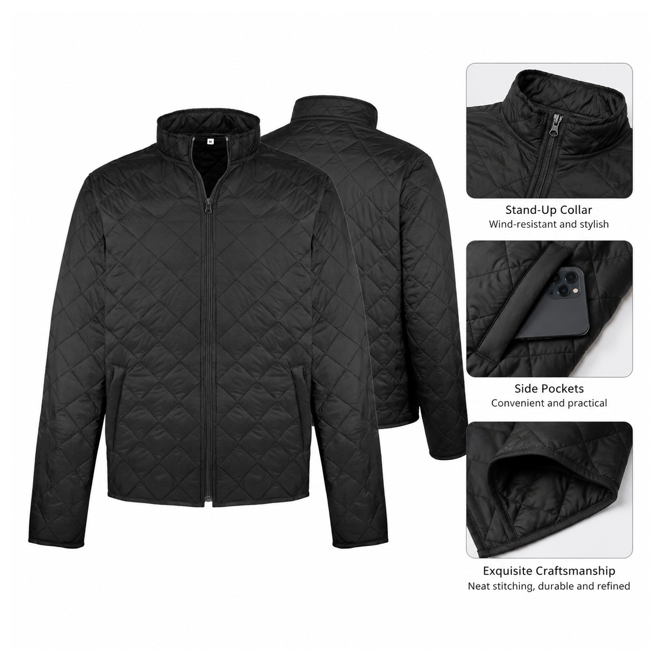 Men's Quilted Full-Zip Jacket