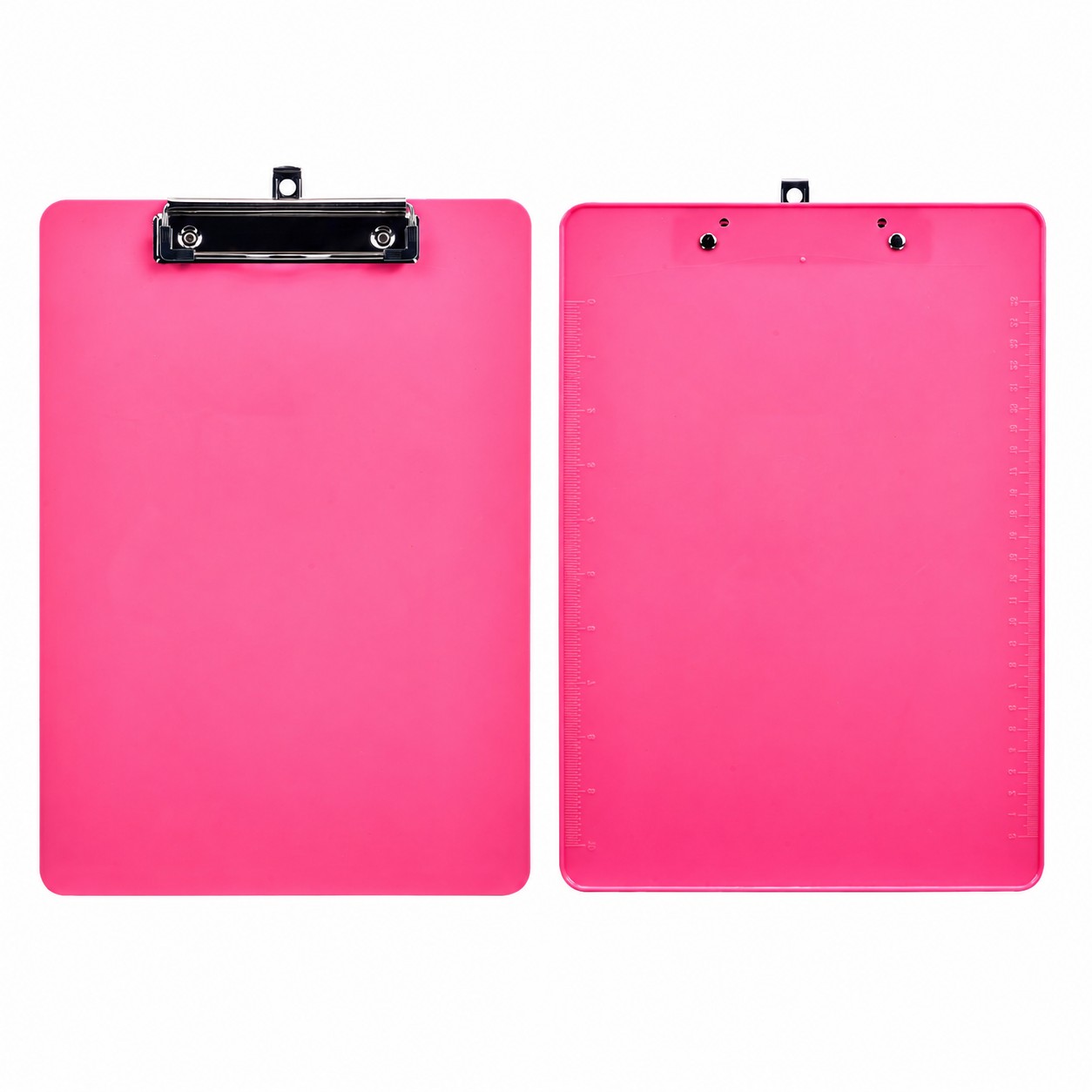 PS Plastic Letter Size Clipboard — Rose Red
