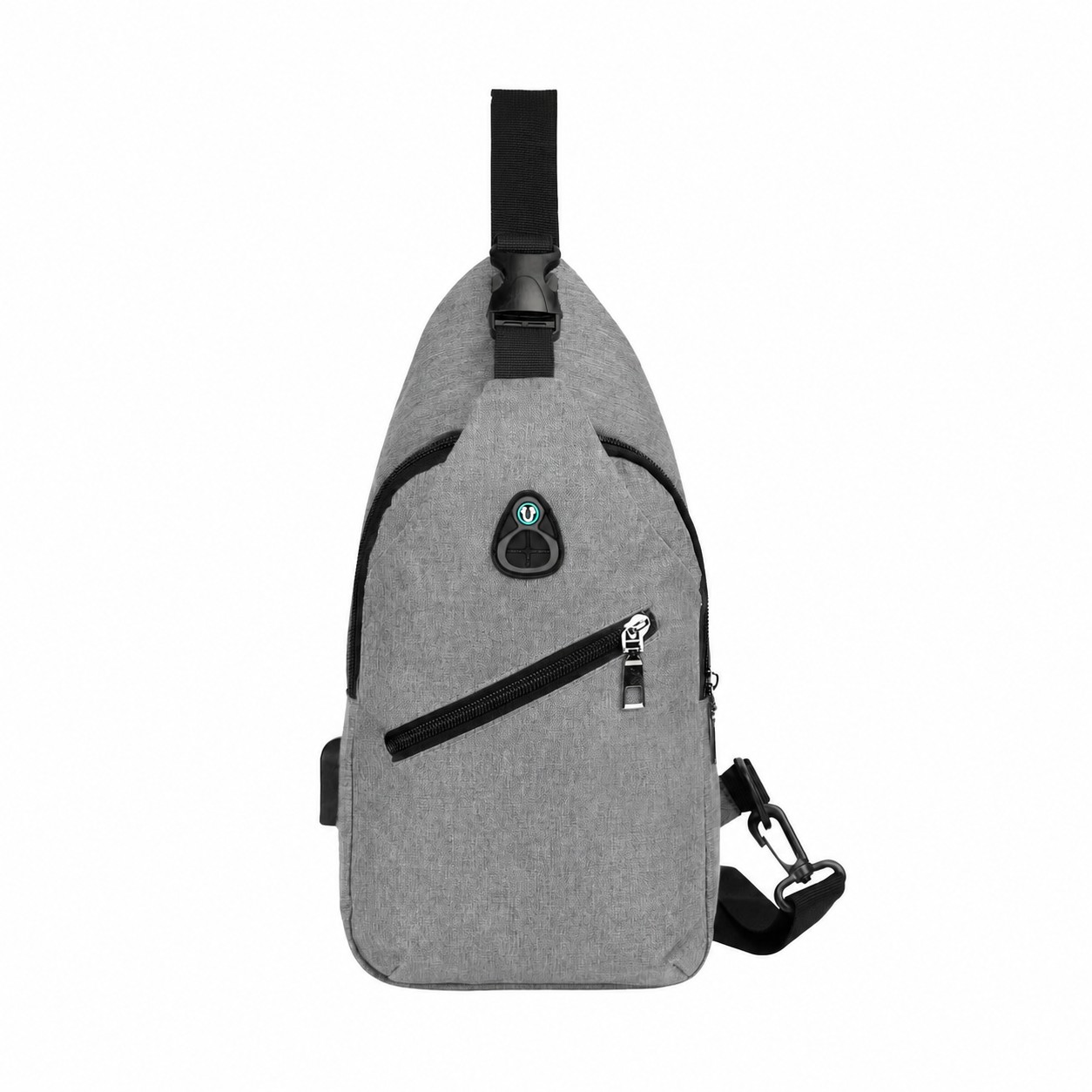 Outdoor 300D Crossbody Sling Bag — Gray