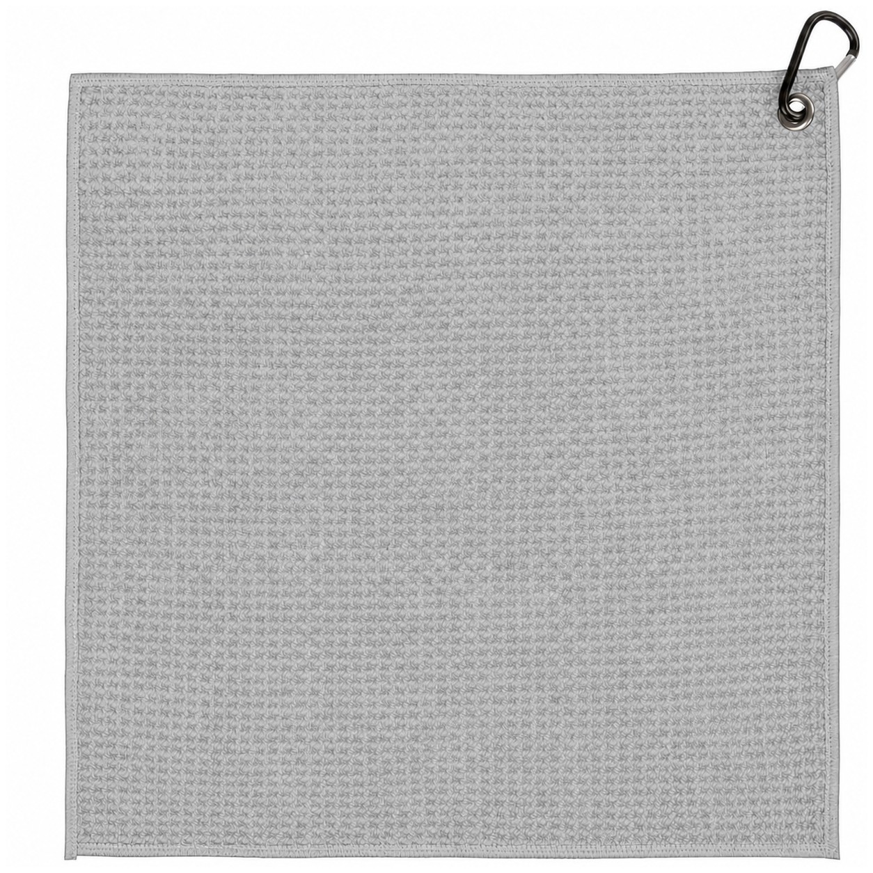 Waffle Polyester Golf Towel — Silver