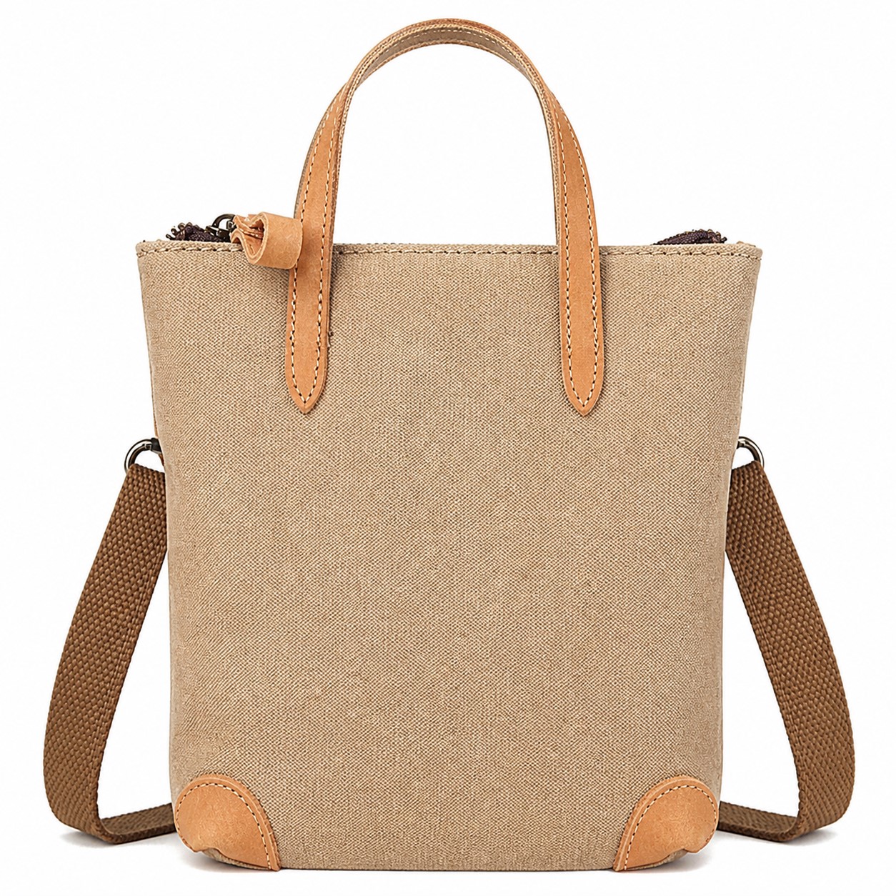 Mini Canvas Tote With Shoulder Strap — view 2