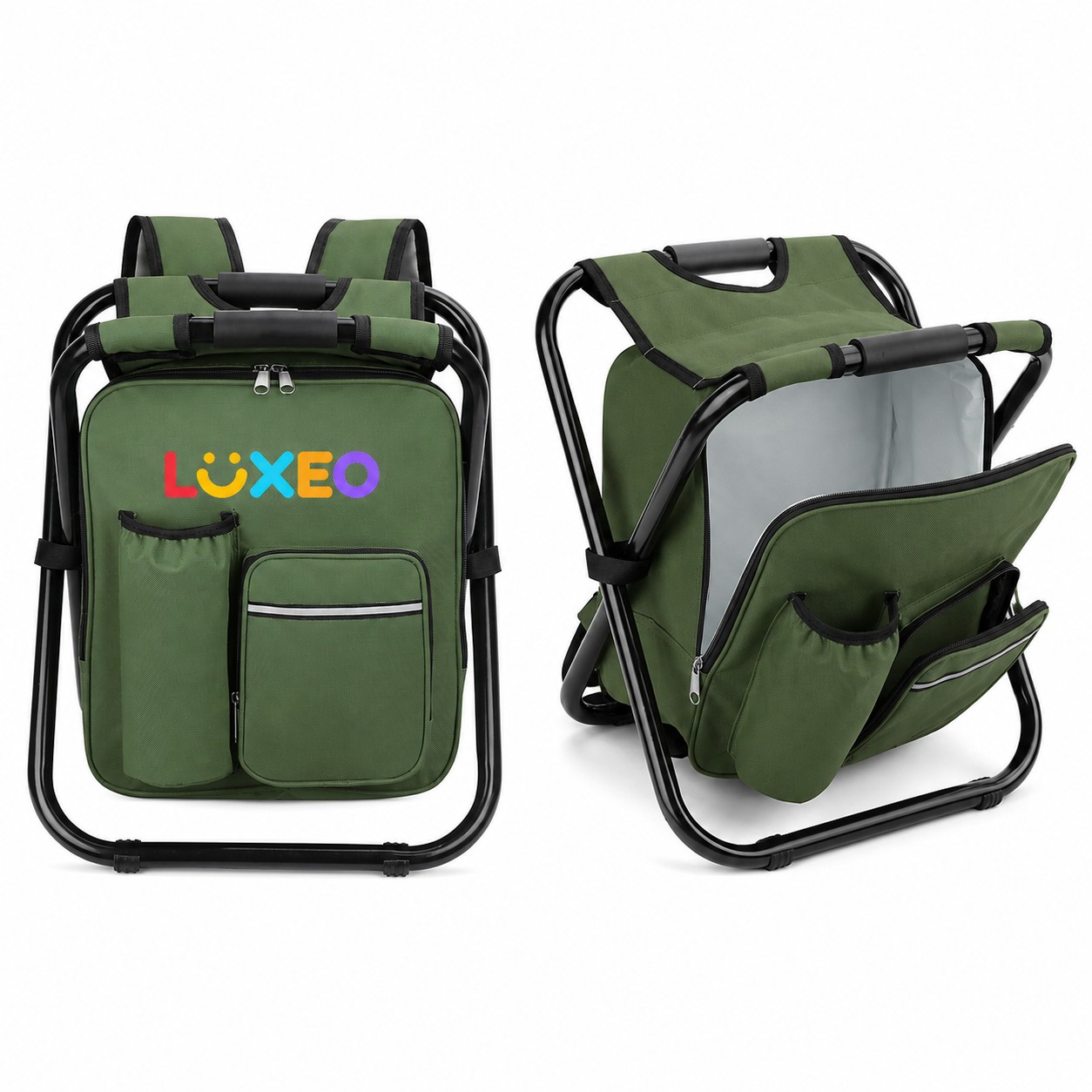 Cooler Backpack Folding Stool