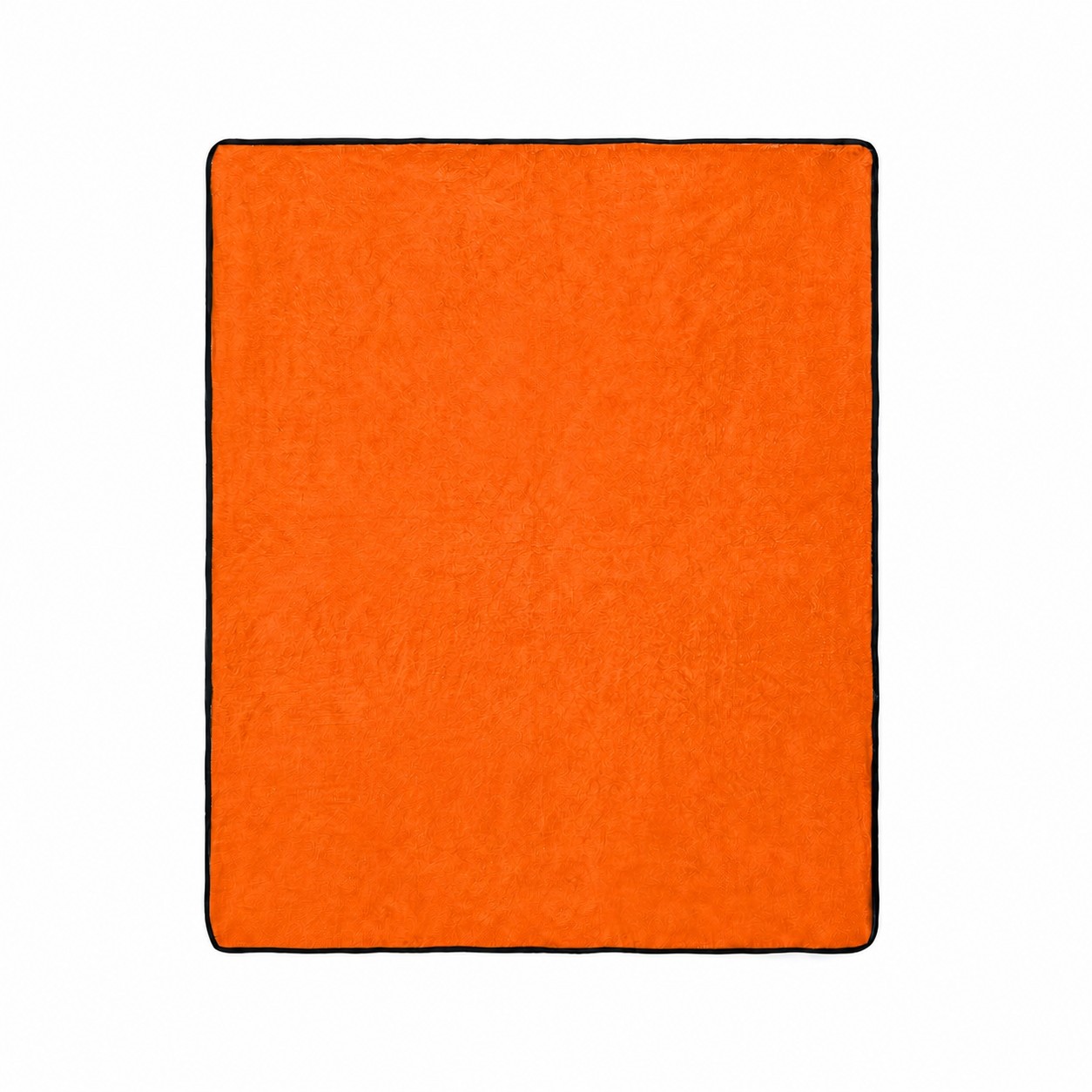 Soft Plush Flannel Throw Blanket — Orange