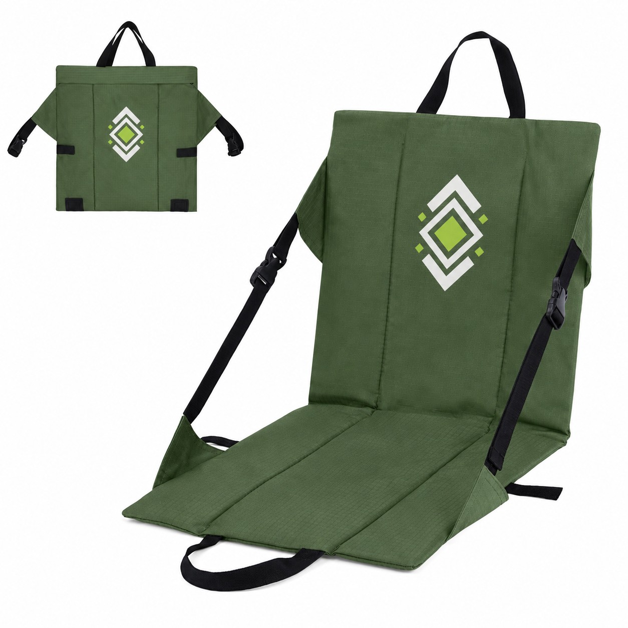 Folding Stadium Seat Cushion With Back Support
