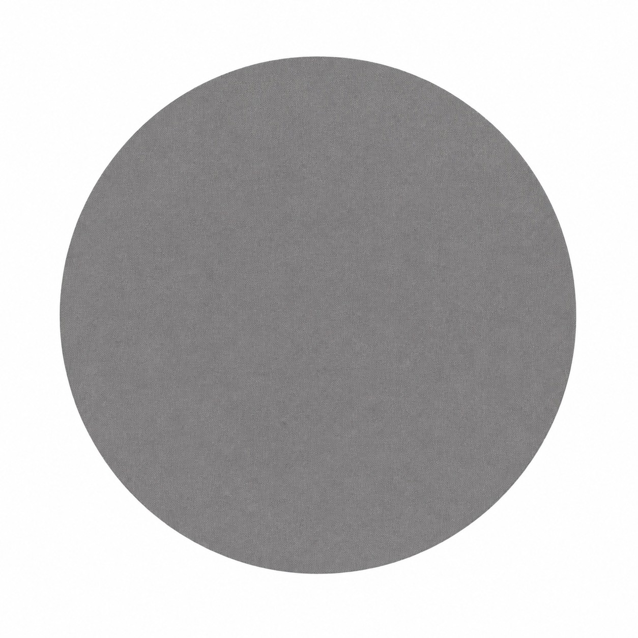 Eight Inch Round Fabric Mouse Pad — Pewter Gray