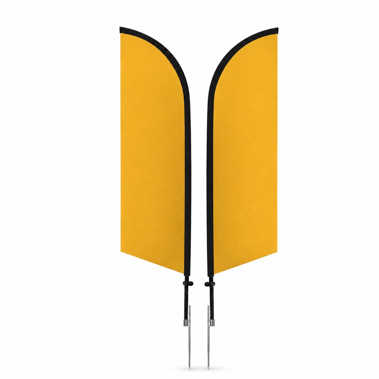 11' Spike Feather Flag Kit — Gold