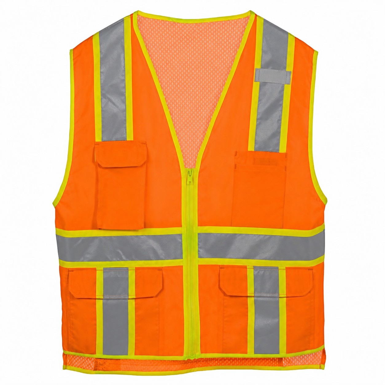 Full Zip Polyester Utility Vest — view 2