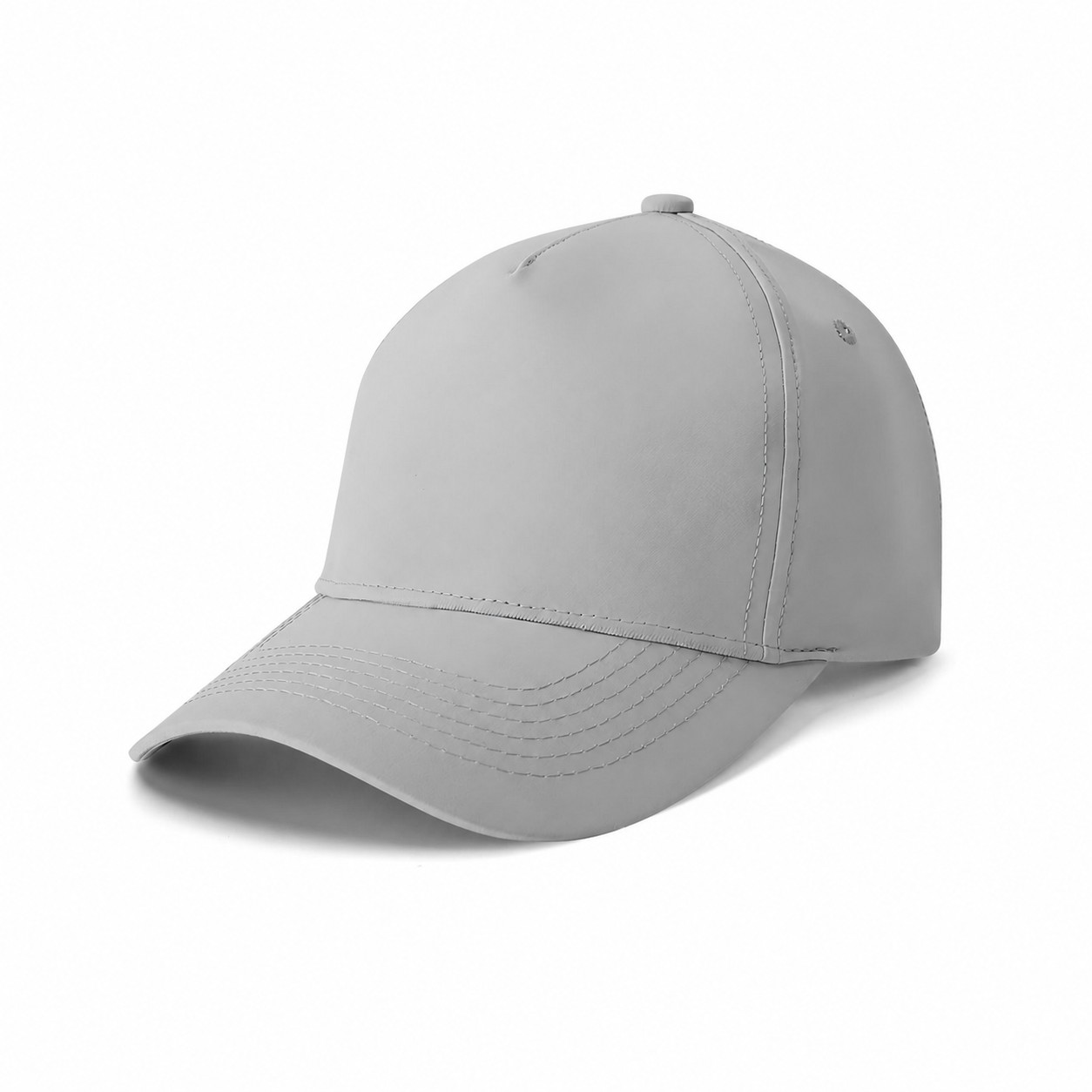 Moisture-Wicking Sweatband Cap — Light Gray