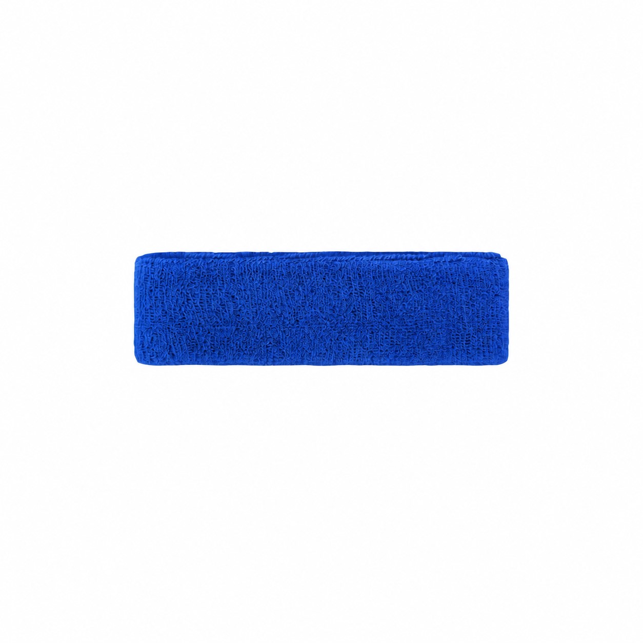 Cotton Blend Terry Sweatband Headband — Royal Blue