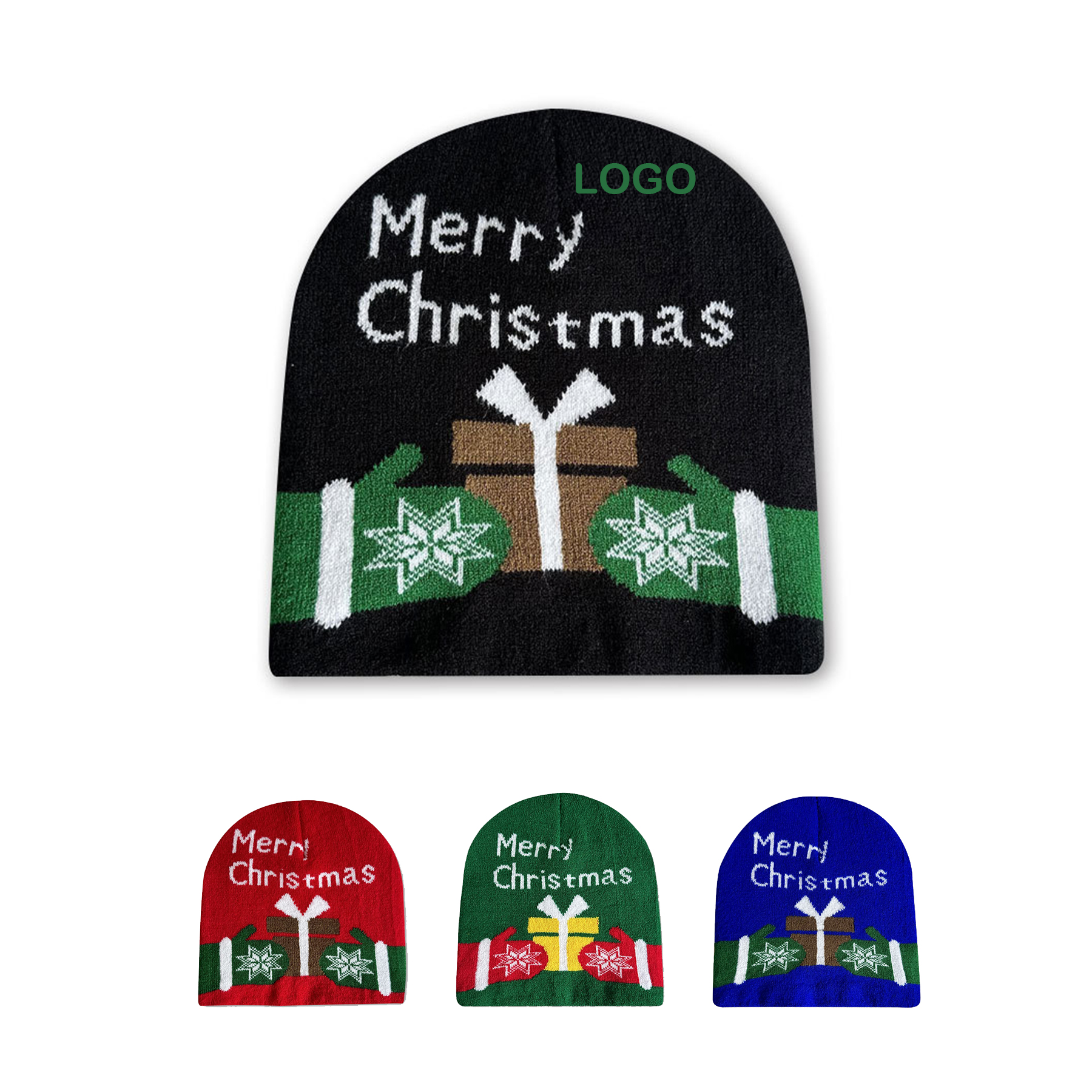 Acrylic Holiday Beanie Hat