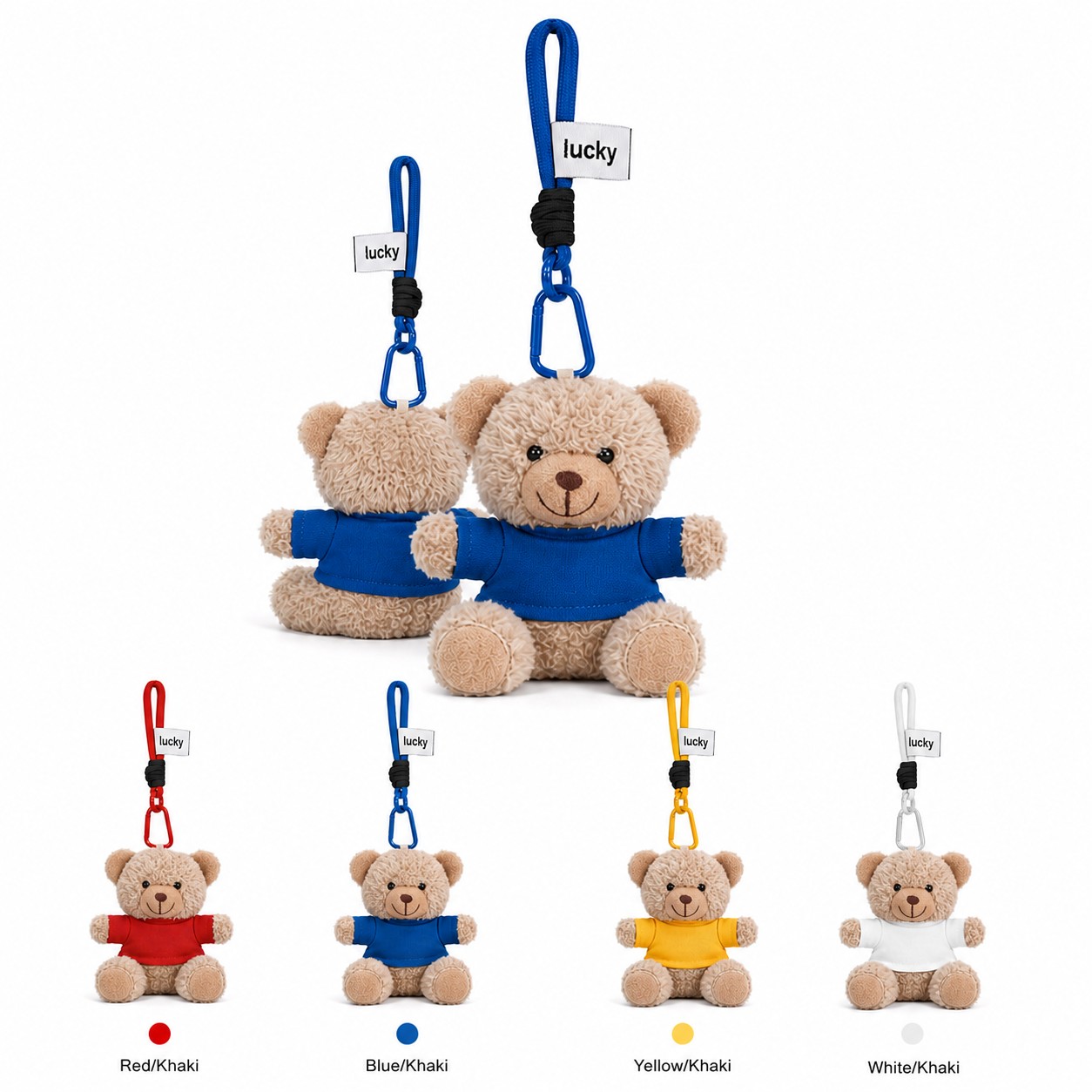 Plush Teddy Bear Keychain With Shirt