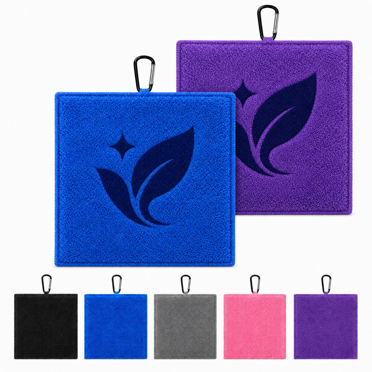 Compact Golf Towel With Keychain Clip