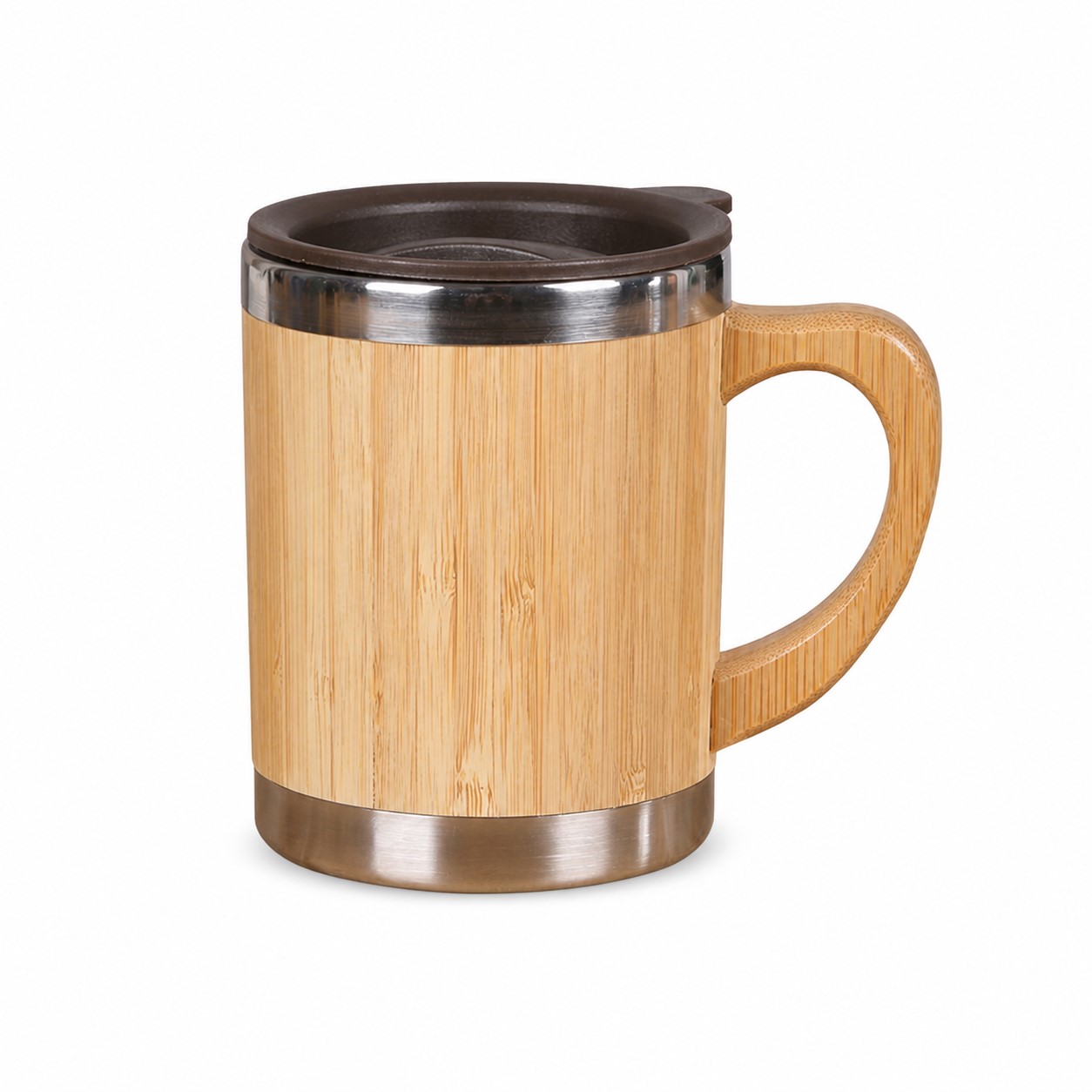 Bamboo Wrapped 10 Oz Stainless Steel Mug — view 2