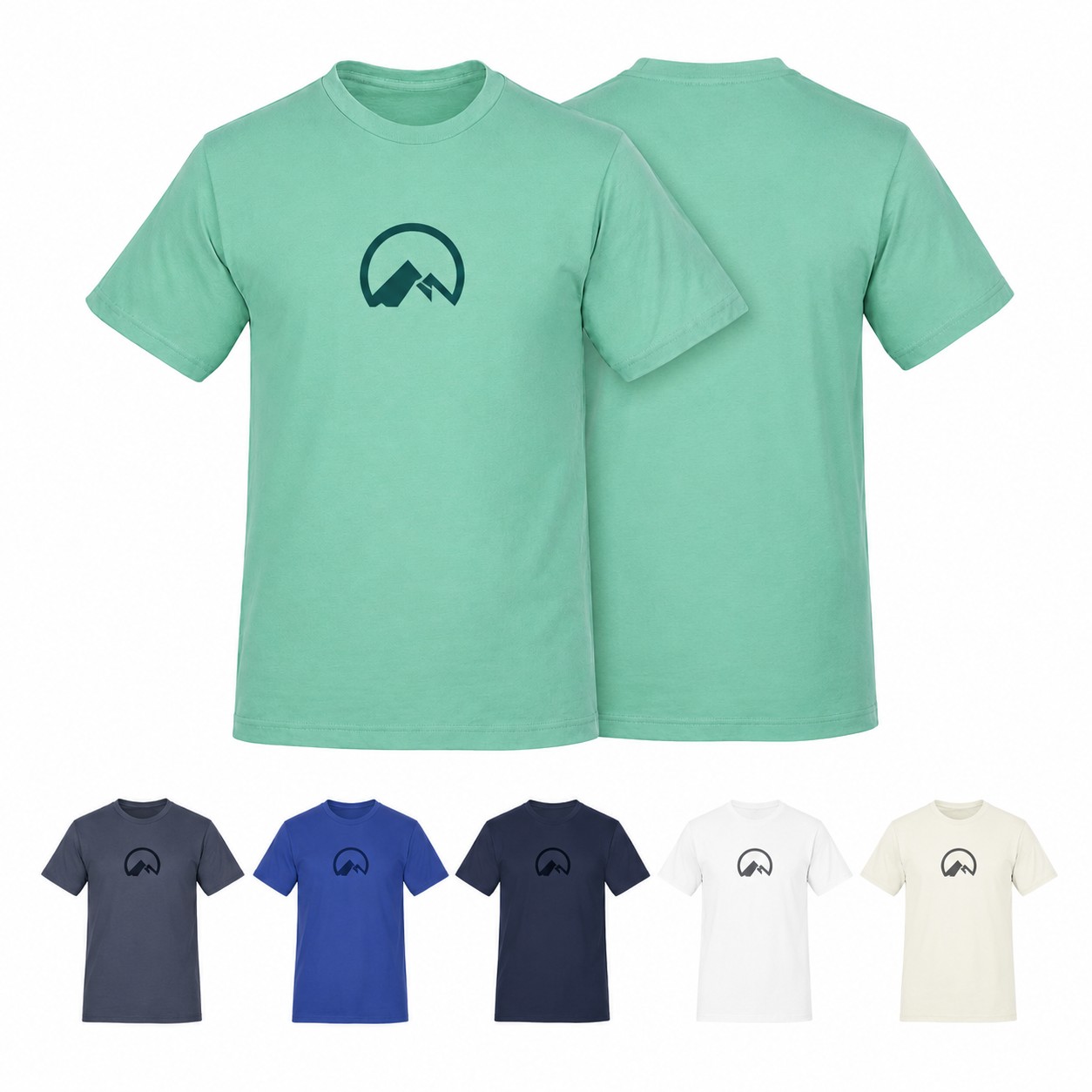Fine Jersey Cotton Crewneck T Shirt