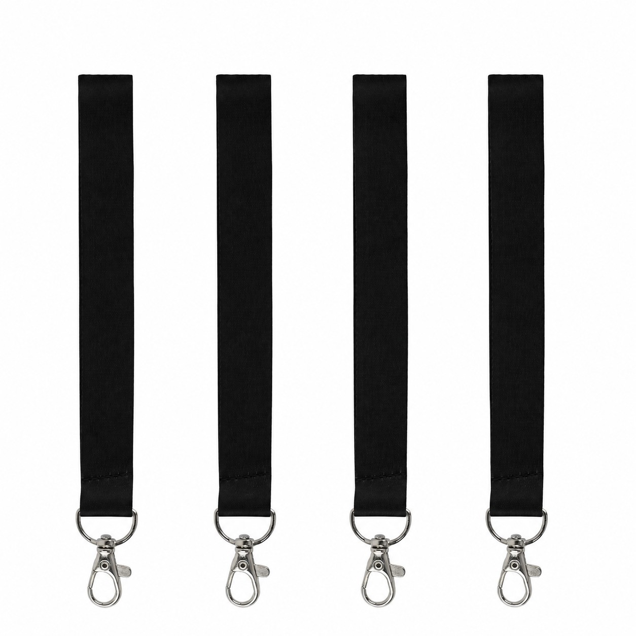 Polyester Wrist Keychain Strap — Black
