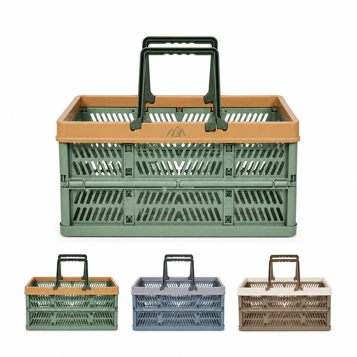 Collapsible Polypropylene Market Basket With Handles