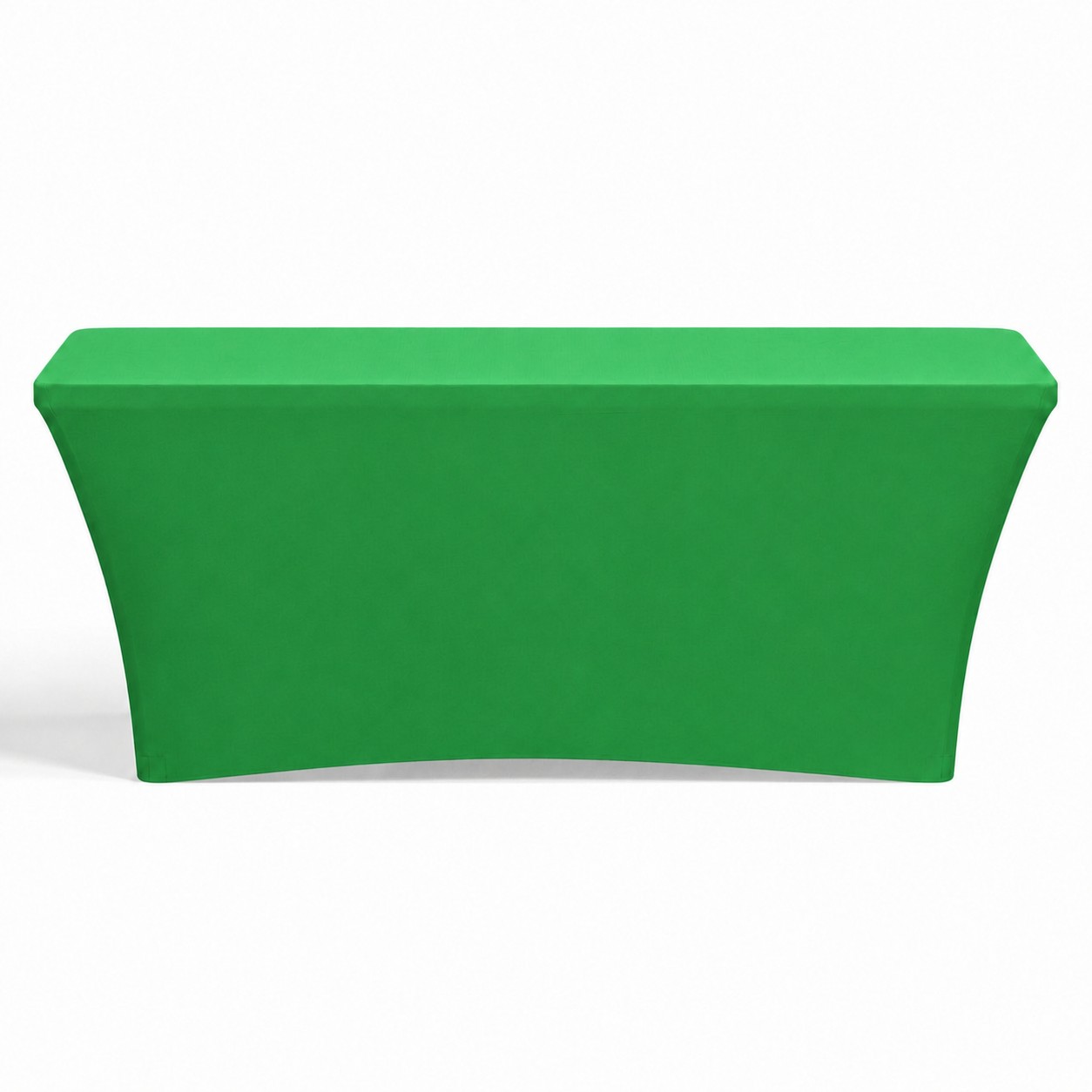 Zippered Six Foot Stretch Table Cover — Green