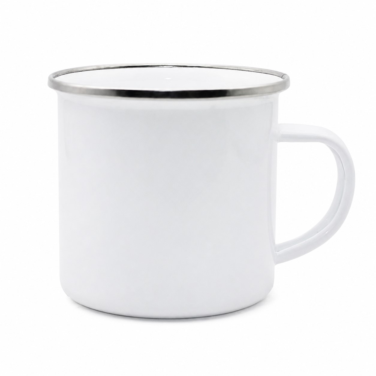 Enamel Camp Mug With Stainless Steel Rim — view 2