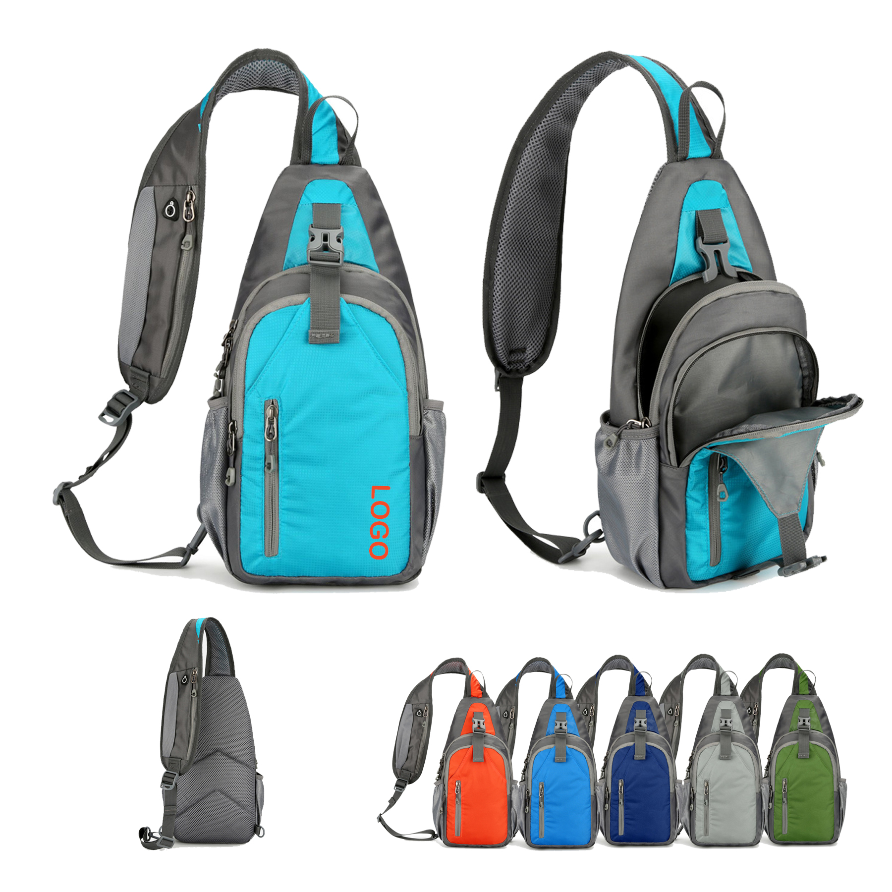 Nylon Single Strap Sling Bag