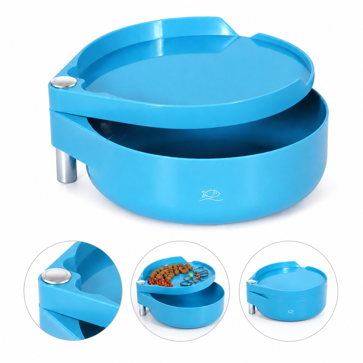 Magnetic Double Layer Fishing Bait Tray