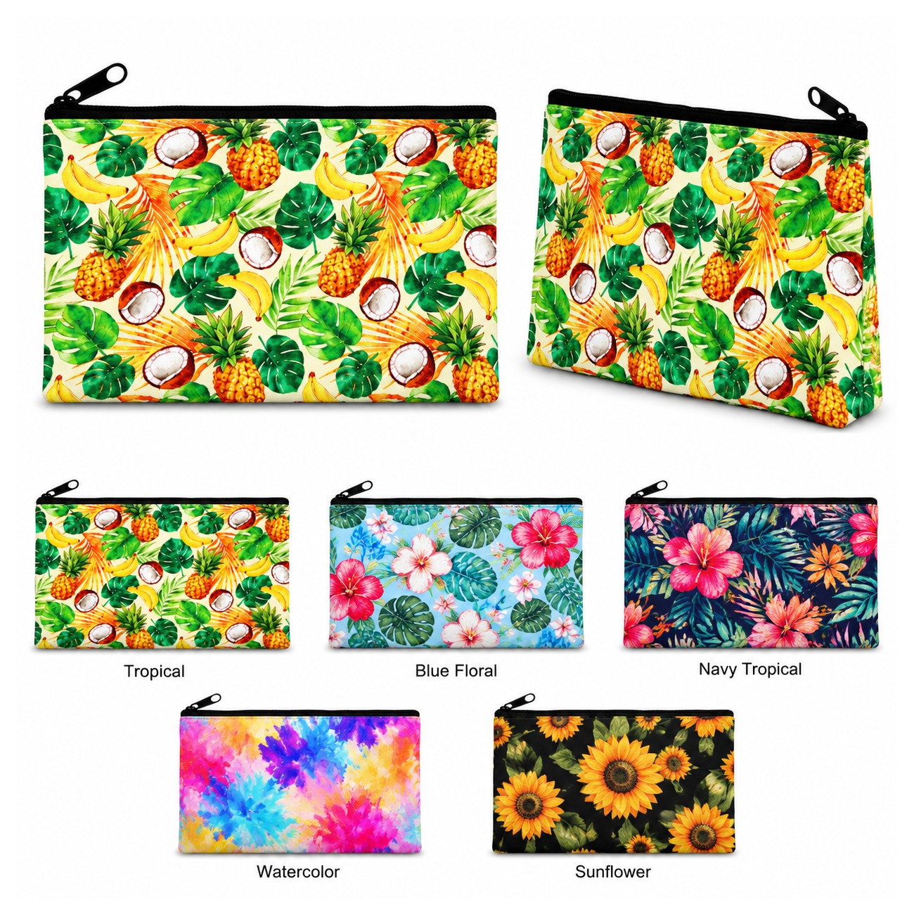 Canvas Color Travel Pouch