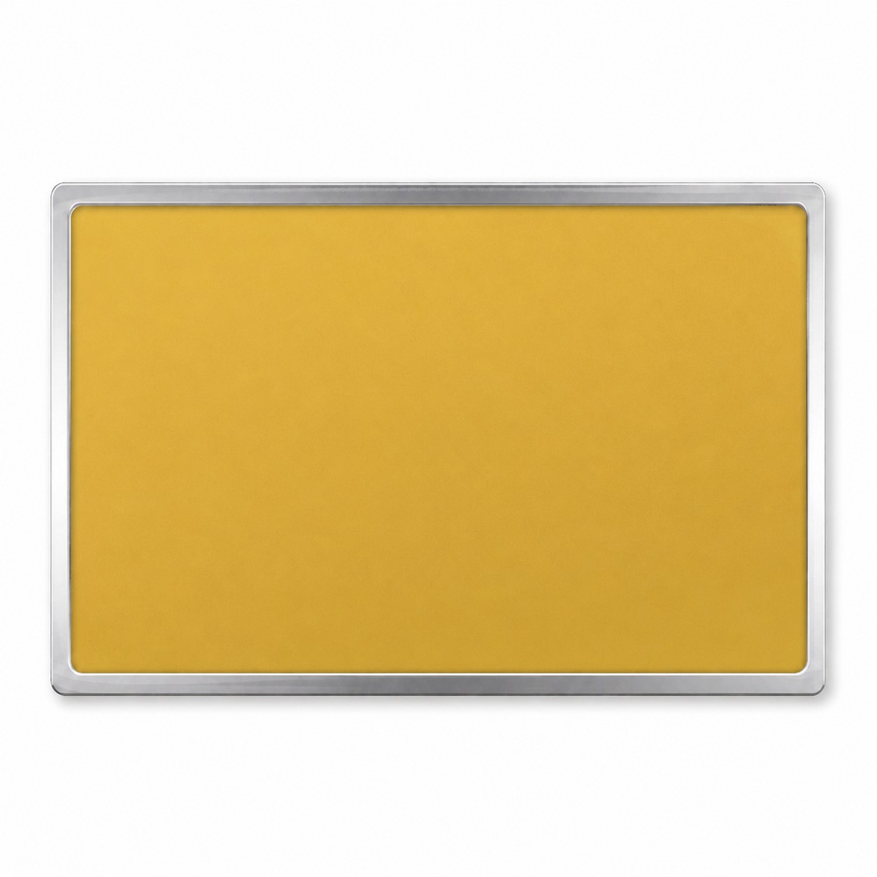 Rectangle Epoxy Dome Lapel Pin — Brass Gold