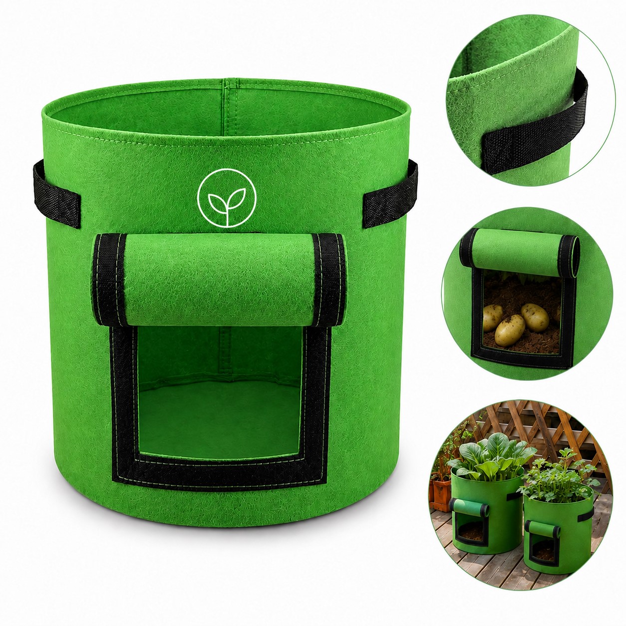 Polypropylene Grow Container With Harvest Window