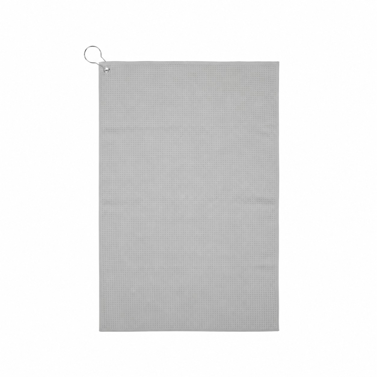 16" Waffle Golf Towel — Nickel Silver