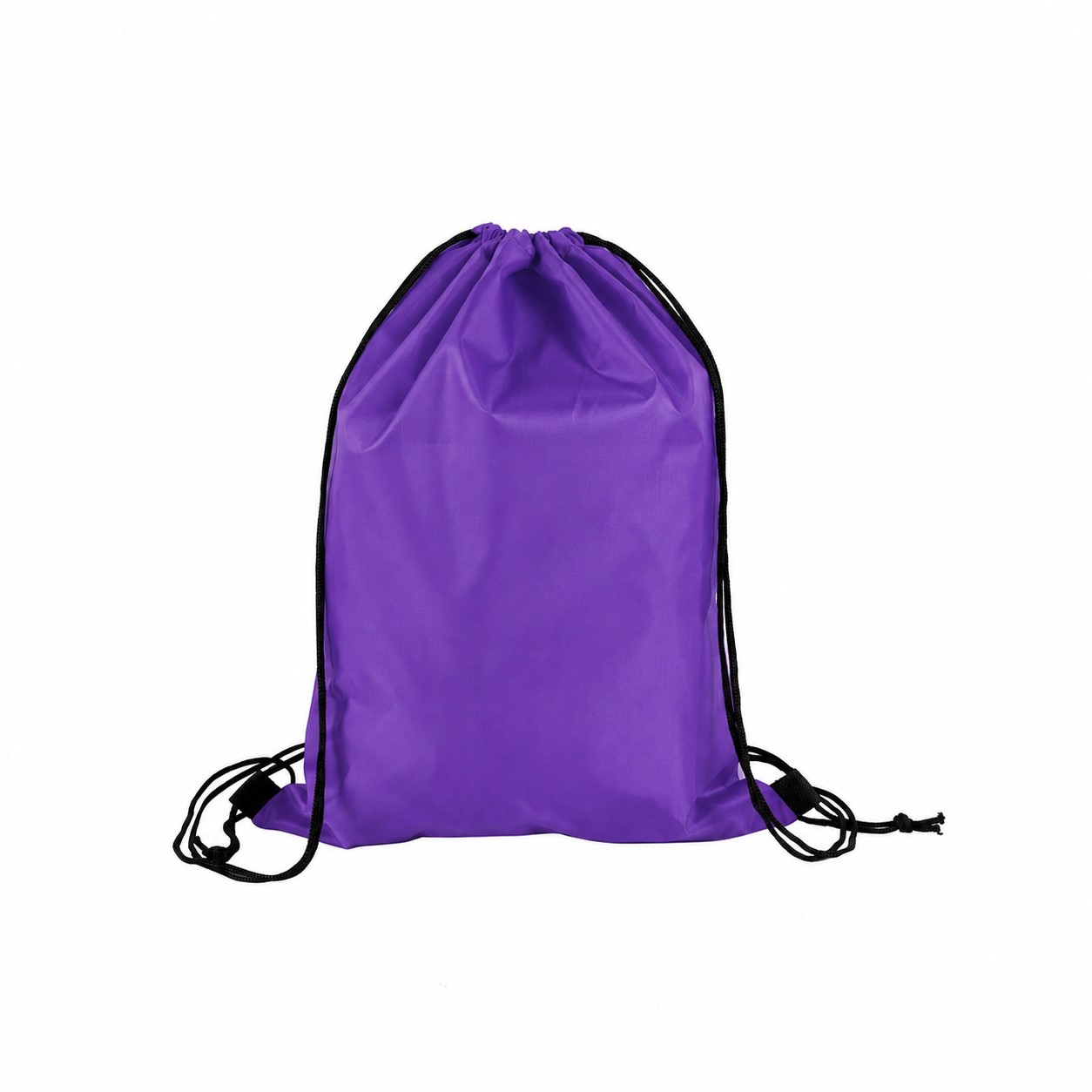210D Polyester Drawcord Closure Drawstring Bag — Purple