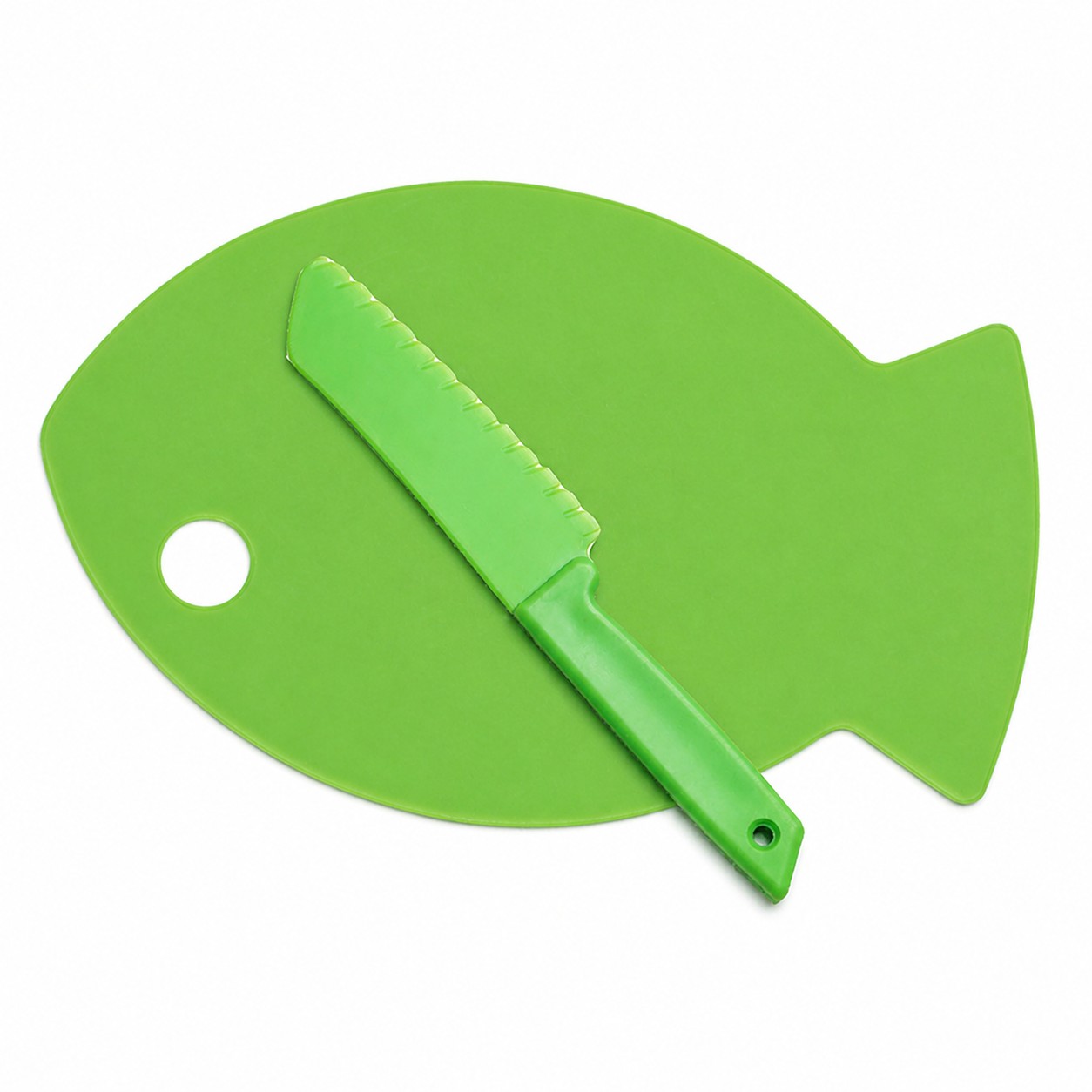 Fish Shaped Kids Knife And Cutting Board — view 2