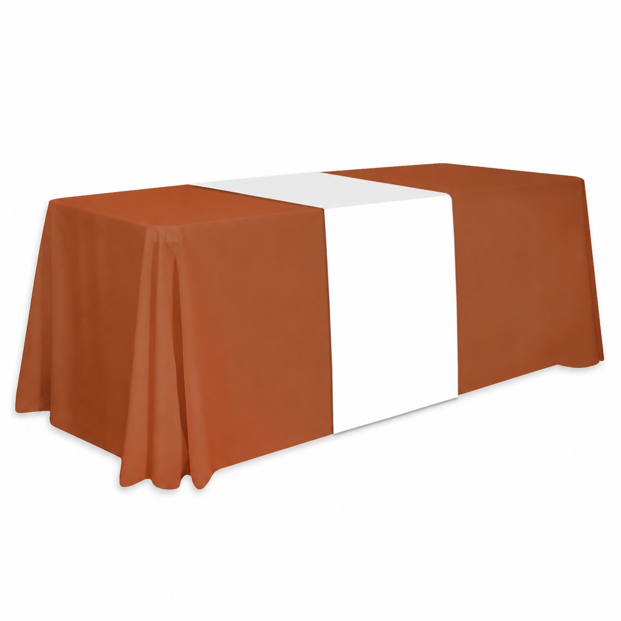 Thirty-Inch Polyester Table Runner — Copper Brown