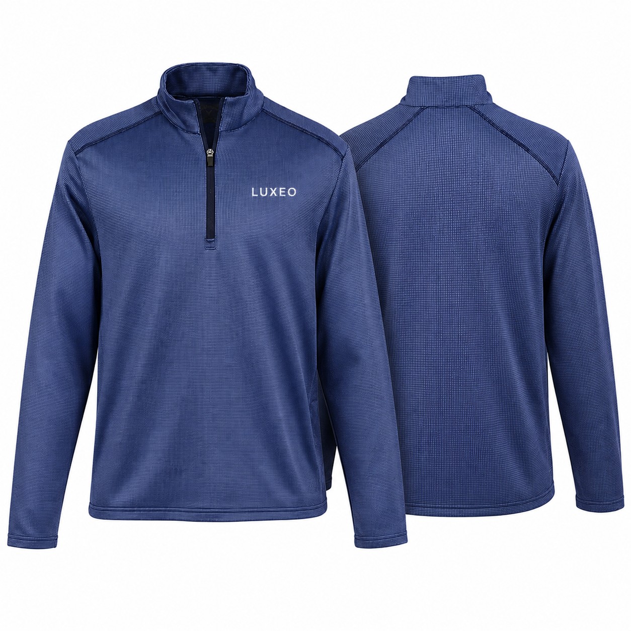 Houndstooth Fleece Quarter Zip Pullover
