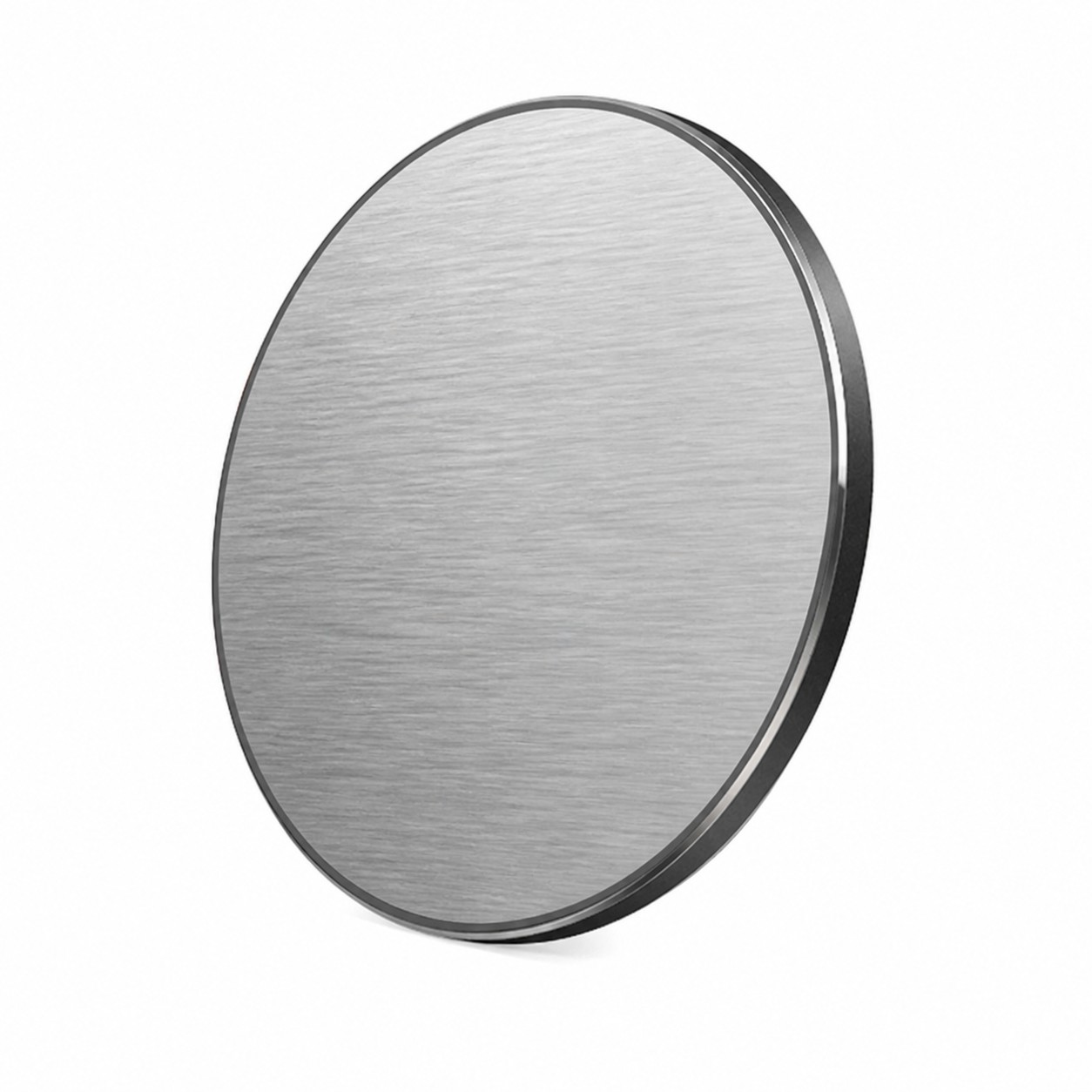 Round Metal Charging Pad — Silver