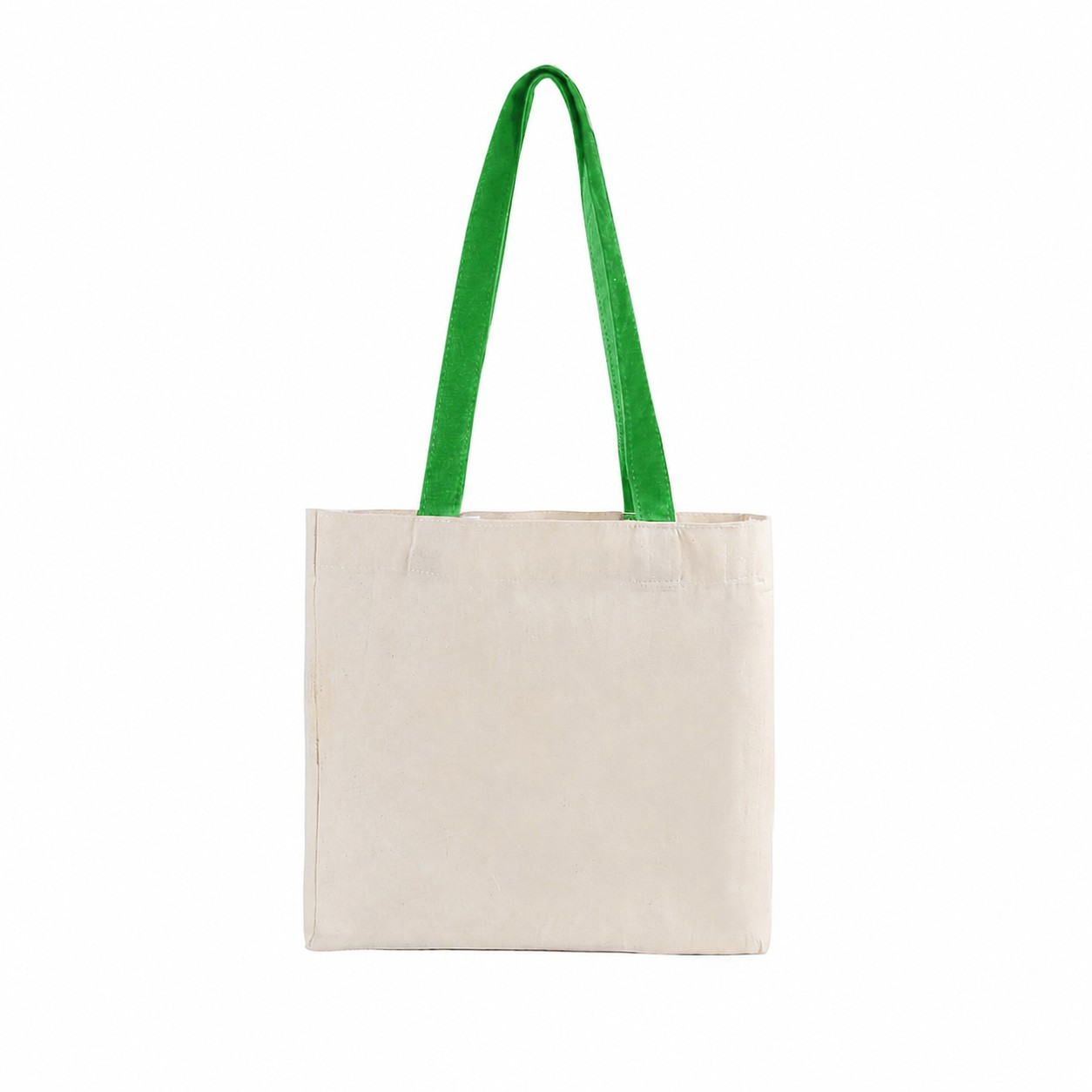 Cotton Adjustable Strap Tote Bag — Green