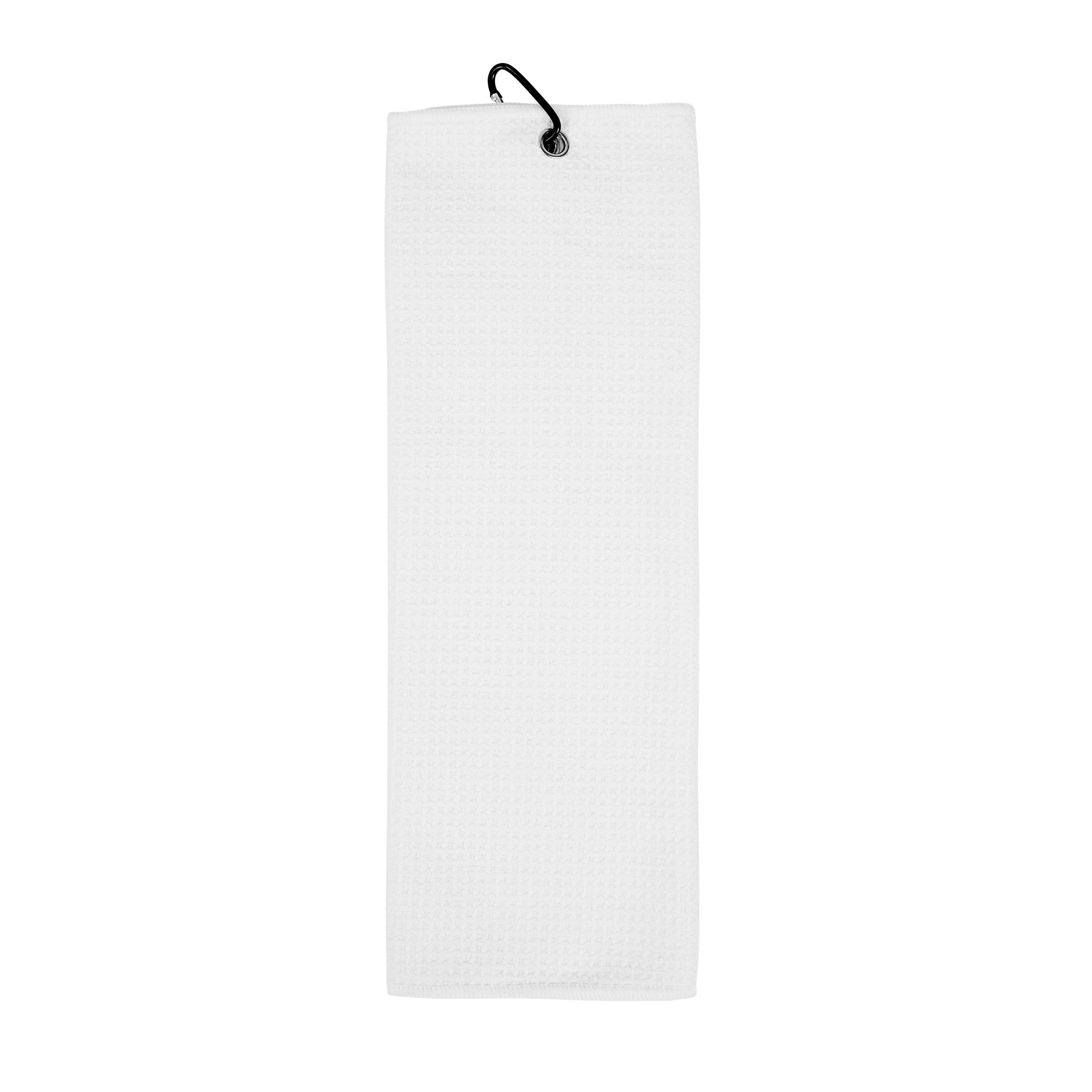 Waffle Golf Towel With Carabiner — view 2