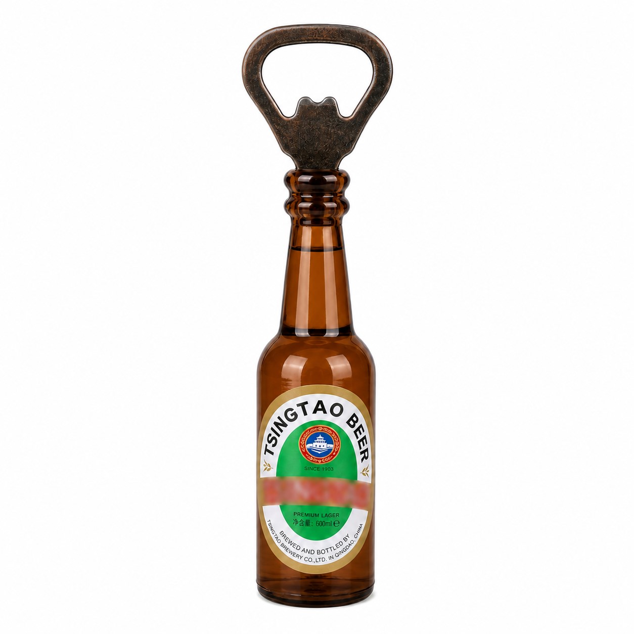 Magnetic Bottle Opener Fridge Accessory — Brown