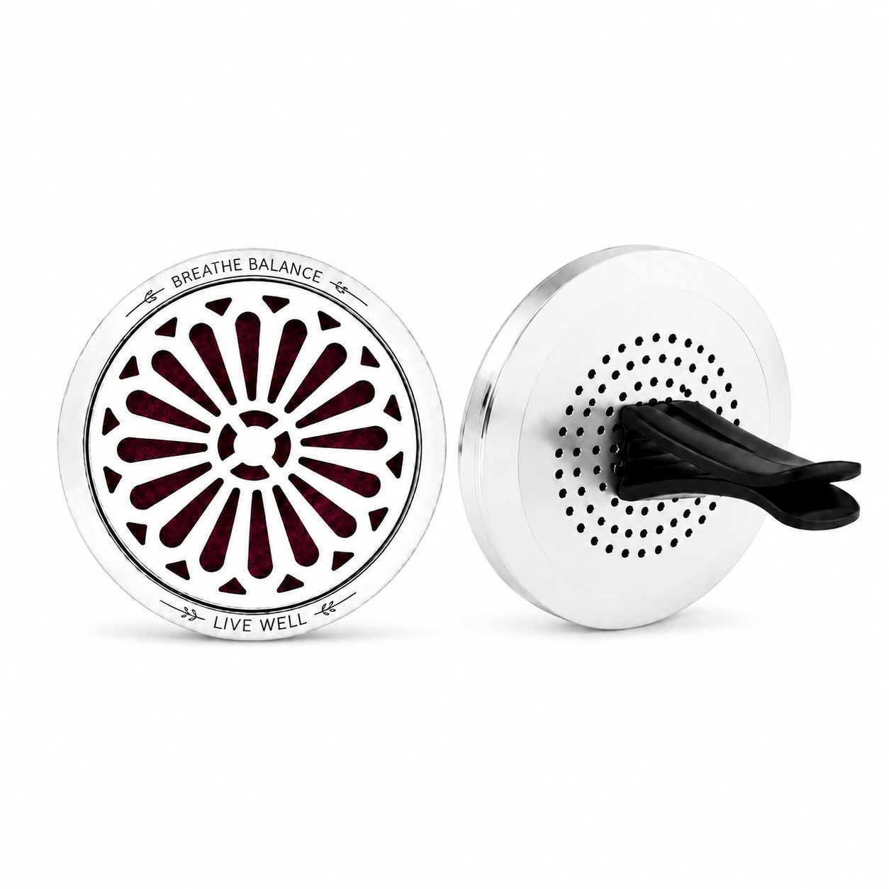 Round Metal Car Vent Aroma Diffuser