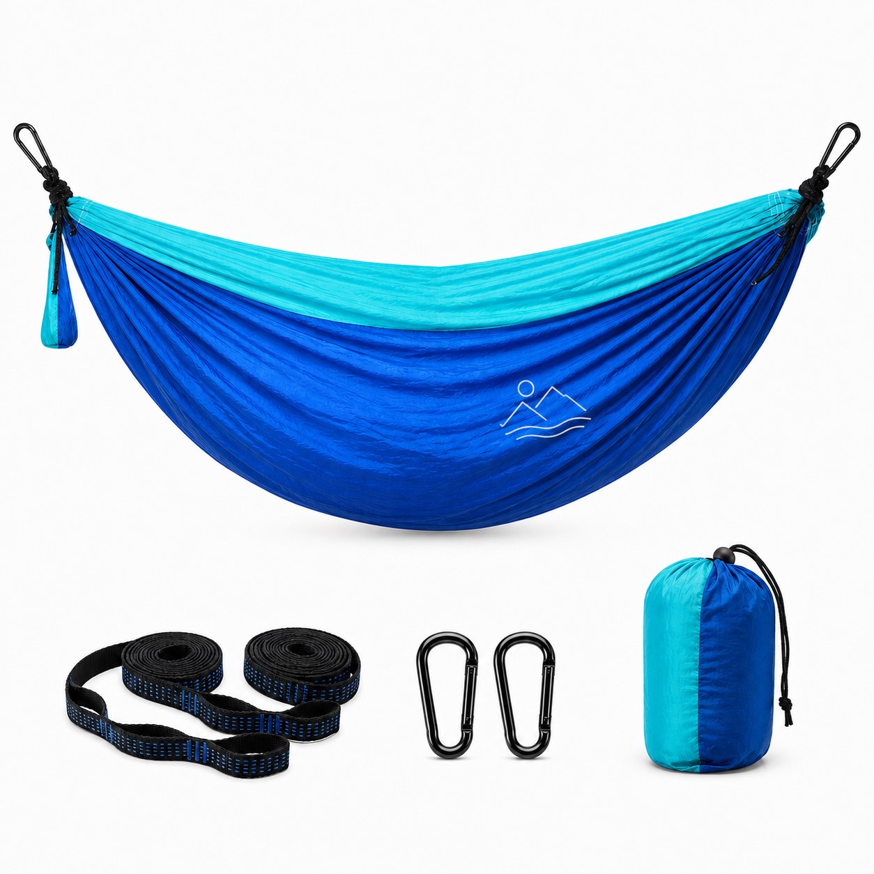 Nylon Camping Hammock With Two Tone Design