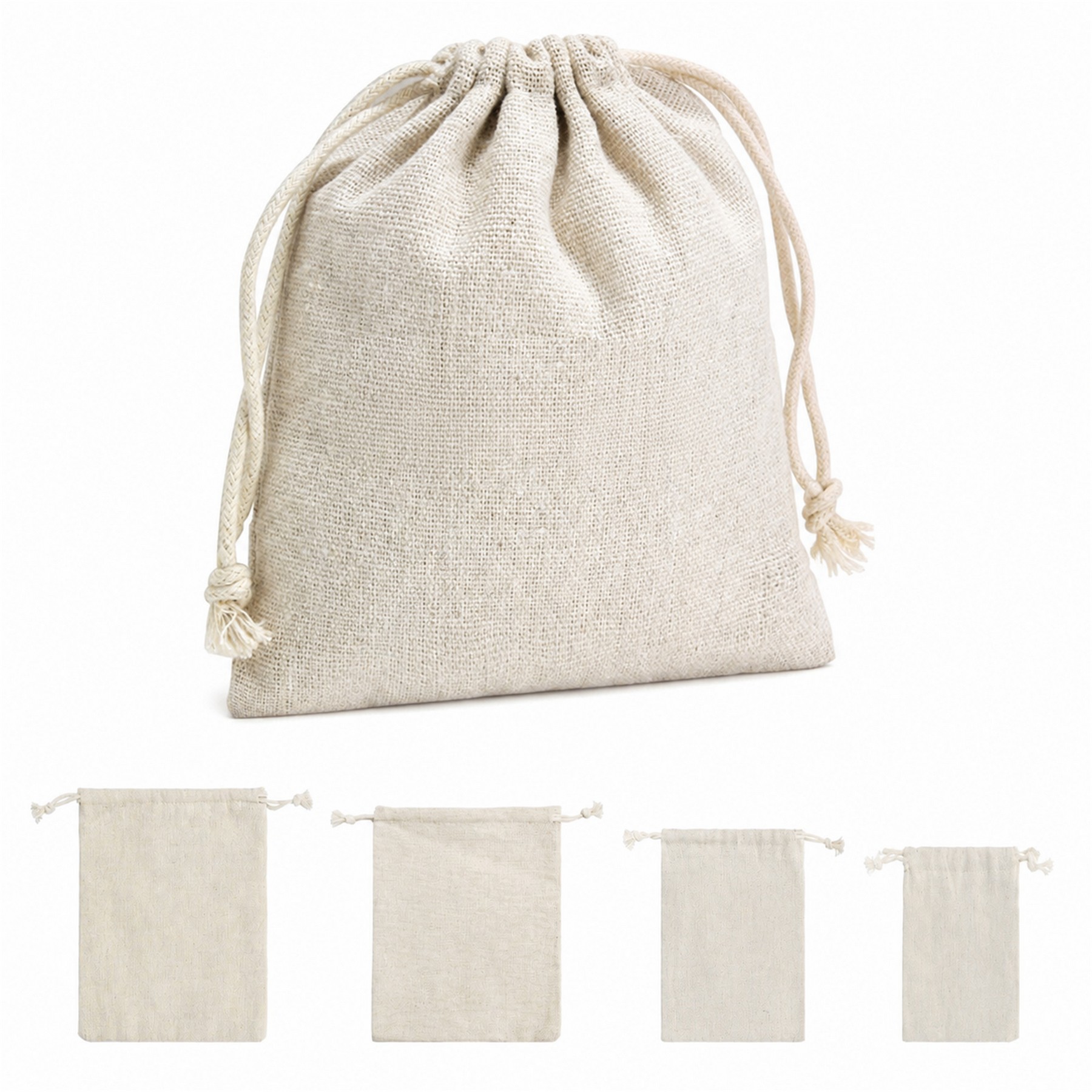Cotton Drawcord Closure Drawstring Bag