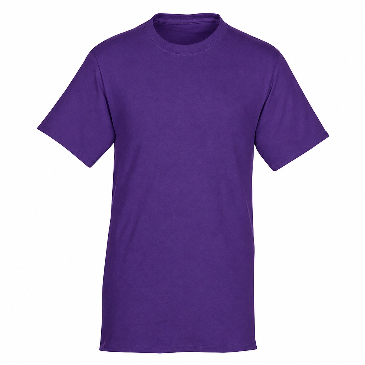 5.4-Ounce Cotton Crewneck Shirt — Purple